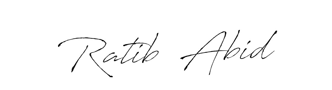 Also You can easily find your signature by using the search form. We will create Ratib  Abid name handwritten signature images for you free of cost using Antro_Vectra sign style. Ratib  Abid signature style 6 images and pictures png