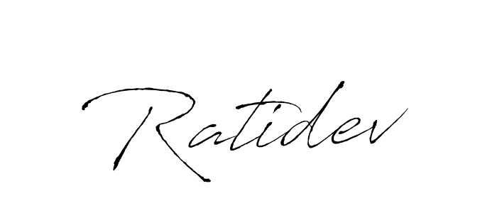 Use a signature maker to create a handwritten signature online. With this signature software, you can design (Antro_Vectra) your own signature for name Ratidev. Ratidev signature style 6 images and pictures png