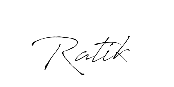 The best way (Antro_Vectra) to make a short signature is to pick only two or three words in your name. The name Ratik  include a total of six letters. For converting this name. Ratik  signature style 6 images and pictures png