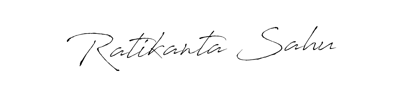 The best way (Antro_Vectra) to make a short signature is to pick only two or three words in your name. The name Ratikanta Sahu include a total of six letters. For converting this name. Ratikanta Sahu signature style 6 images and pictures png