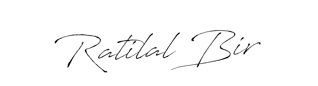 How to make Ratilal Bir name signature. Use Antro_Vectra style for creating short signs online. This is the latest handwritten sign. Ratilal Bir signature style 6 images and pictures png