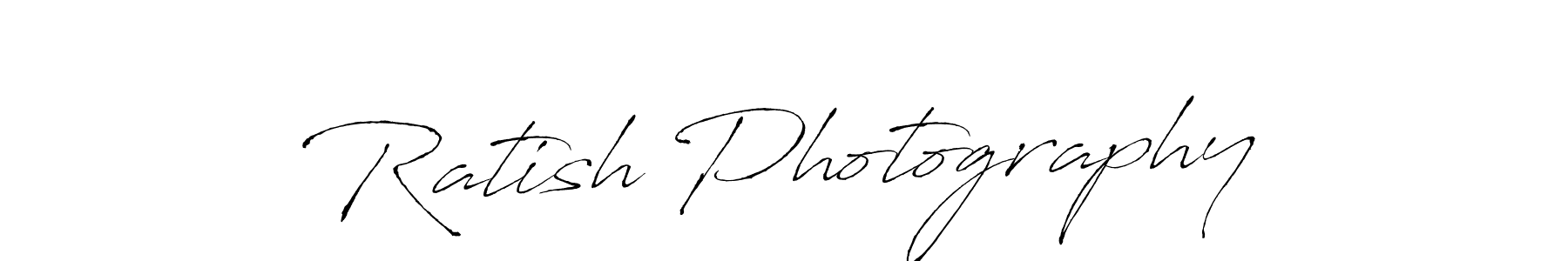 Create a beautiful signature design for name Ratish Photography. With this signature (Antro_Vectra) fonts, you can make a handwritten signature for free. Ratish Photography signature style 6 images and pictures png