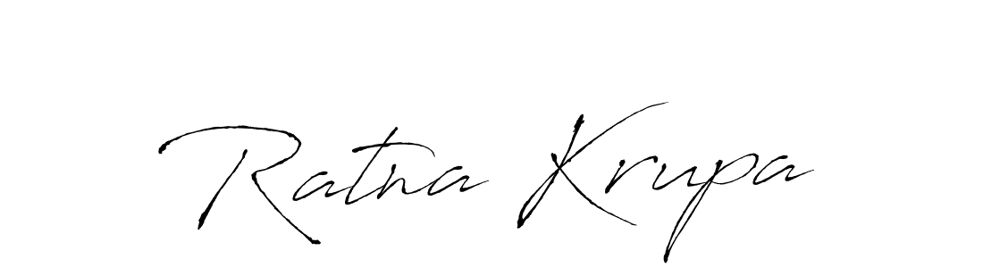 Ratna Krupa stylish signature style. Best Handwritten Sign (Antro_Vectra) for my name. Handwritten Signature Collection Ideas for my name Ratna Krupa. Ratna Krupa signature style 6 images and pictures png