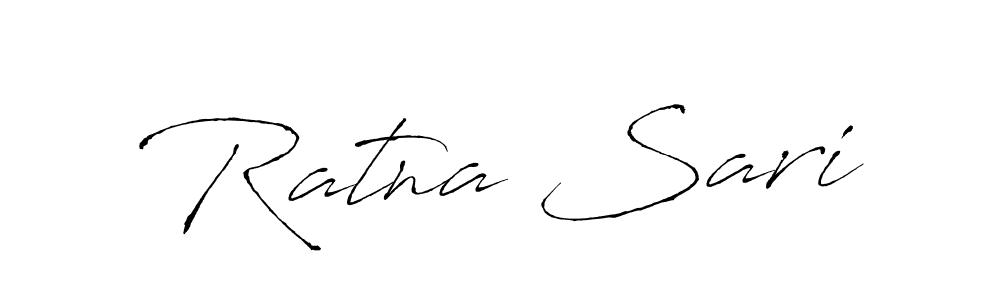 Design your own signature with our free online signature maker. With this signature software, you can create a handwritten (Antro_Vectra) signature for name Ratna Sari. Ratna Sari signature style 6 images and pictures png