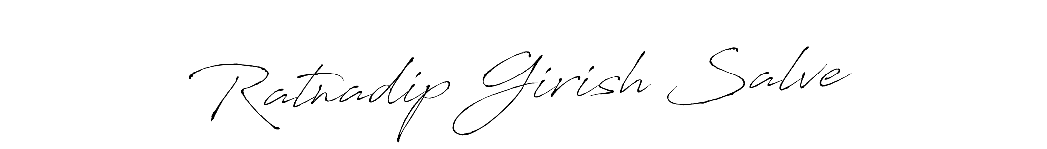 Antro_Vectra is a professional signature style that is perfect for those who want to add a touch of class to their signature. It is also a great choice for those who want to make their signature more unique. Get Ratnadip Girish Salve name to fancy signature for free. Ratnadip Girish Salve signature style 6 images and pictures png