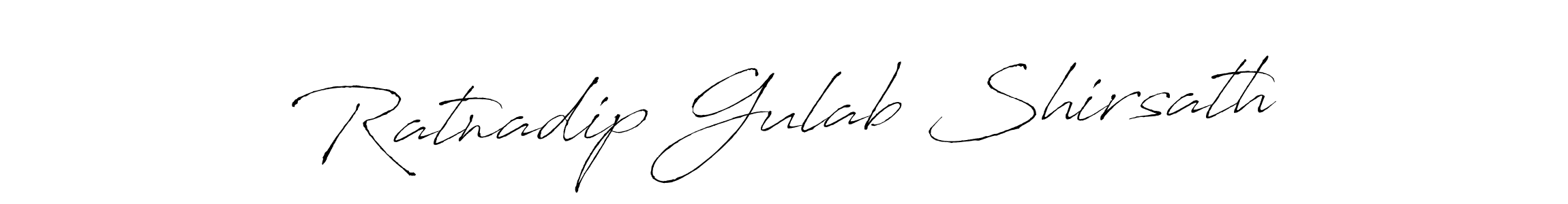 How to make Ratnadip Gulab Shirsath name signature. Use Antro_Vectra style for creating short signs online. This is the latest handwritten sign. Ratnadip Gulab Shirsath signature style 6 images and pictures png