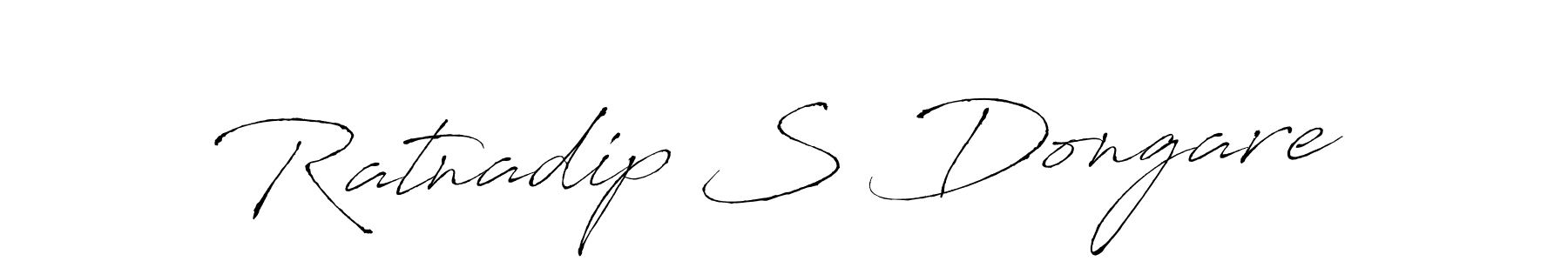 Design your own signature with our free online signature maker. With this signature software, you can create a handwritten (Antro_Vectra) signature for name Ratnadip S Dongare. Ratnadip S Dongare signature style 6 images and pictures png