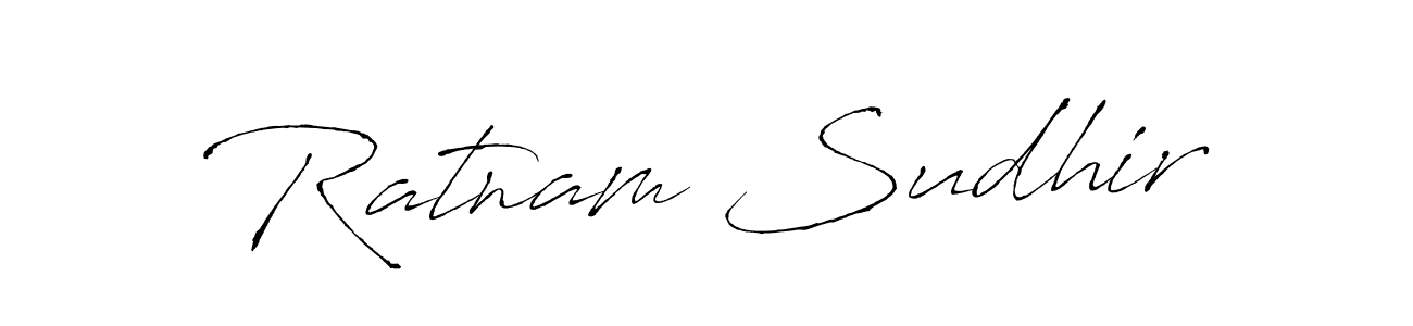 How to Draw Ratnam Sudhir signature style? Antro_Vectra is a latest design signature styles for name Ratnam Sudhir. Ratnam Sudhir signature style 6 images and pictures png