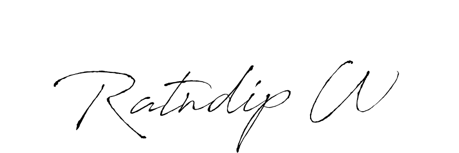 Create a beautiful signature design for name Ratndip W. With this signature (Antro_Vectra) fonts, you can make a handwritten signature for free. Ratndip W signature style 6 images and pictures png