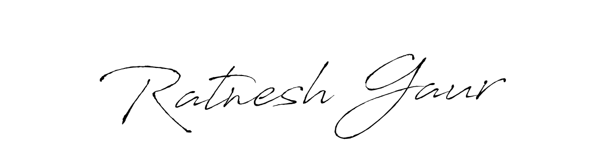 The best way (Antro_Vectra) to make a short signature is to pick only two or three words in your name. The name Ratnesh Gaur include a total of six letters. For converting this name. Ratnesh Gaur signature style 6 images and pictures png
