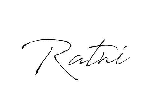 Make a beautiful signature design for name Ratni. With this signature (Antro_Vectra) style, you can create a handwritten signature for free. Ratni signature style 6 images and pictures png