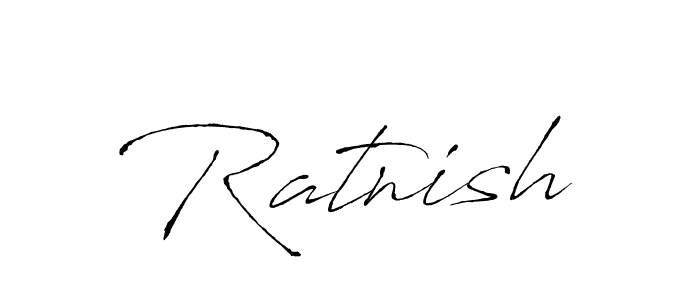 How to make Ratnish signature? Antro_Vectra is a professional autograph style. Create handwritten signature for Ratnish name. Ratnish signature style 6 images and pictures png