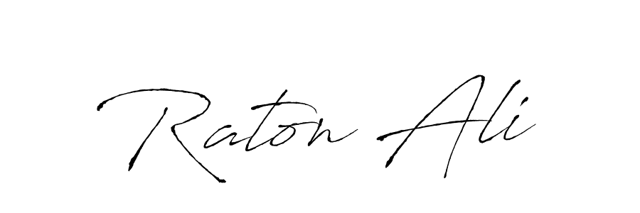 Also we have Raton Ali name is the best signature style. Create professional handwritten signature collection using Antro_Vectra autograph style. Raton Ali signature style 6 images and pictures png