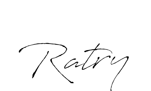 Use a signature maker to create a handwritten signature online. With this signature software, you can design (Antro_Vectra) your own signature for name Ratry. Ratry signature style 6 images and pictures png