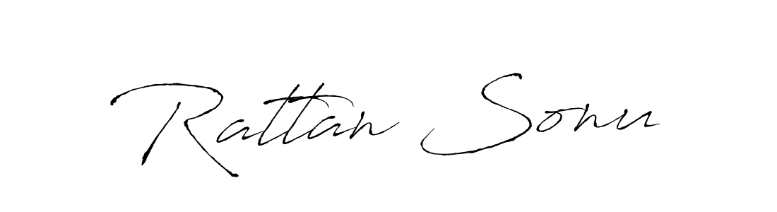 How to make Rattan Sonu signature? Antro_Vectra is a professional autograph style. Create handwritten signature for Rattan Sonu name. Rattan Sonu signature style 6 images and pictures png