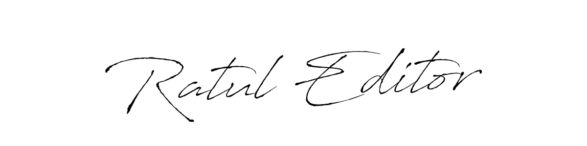 Also we have Ratul Editor name is the best signature style. Create professional handwritten signature collection using Antro_Vectra autograph style. Ratul Editor signature style 6 images and pictures png