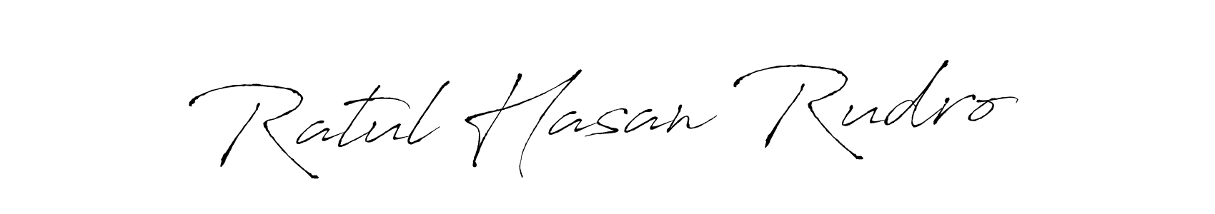 Design your own signature with our free online signature maker. With this signature software, you can create a handwritten (Antro_Vectra) signature for name Ratul Hasan Rudro. Ratul Hasan Rudro signature style 6 images and pictures png