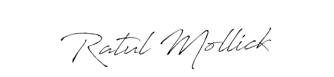 Antro_Vectra is a professional signature style that is perfect for those who want to add a touch of class to their signature. It is also a great choice for those who want to make their signature more unique. Get Ratul Mollick name to fancy signature for free. Ratul Mollick signature style 6 images and pictures png