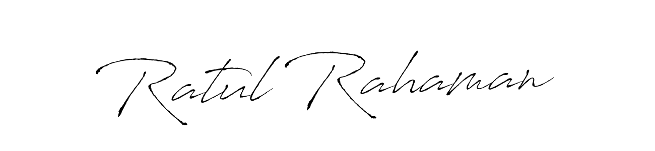 Also we have Ratul Rahaman name is the best signature style. Create professional handwritten signature collection using Antro_Vectra autograph style. Ratul Rahaman signature style 6 images and pictures png