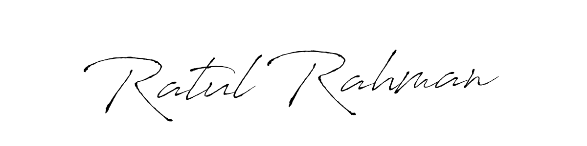 The best way (Antro_Vectra) to make a short signature is to pick only two or three words in your name. The name Ratul Rahman include a total of six letters. For converting this name. Ratul Rahman signature style 6 images and pictures png