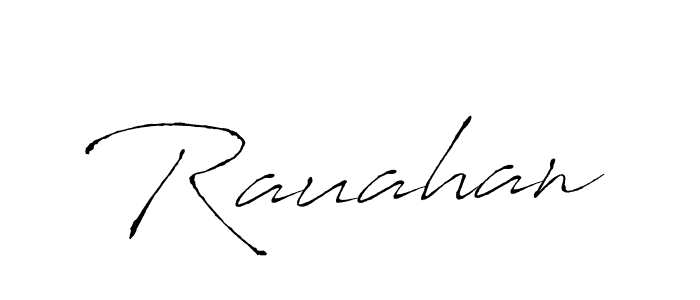 Create a beautiful signature design for name Rauahan. With this signature (Antro_Vectra) fonts, you can make a handwritten signature for free. Rauahan signature style 6 images and pictures png