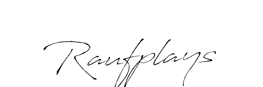 You should practise on your own different ways (Antro_Vectra) to write your name (Raufplays) in signature. don't let someone else do it for you. Raufplays signature style 6 images and pictures png