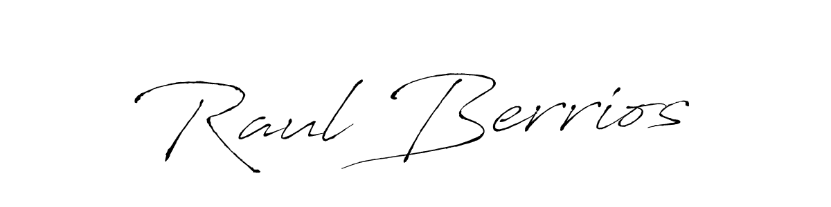 How to make Raul Berrios name signature. Use Antro_Vectra style for creating short signs online. This is the latest handwritten sign. Raul Berrios signature style 6 images and pictures png