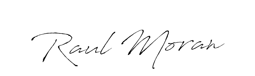 Raul Moran stylish signature style. Best Handwritten Sign (Antro_Vectra) for my name. Handwritten Signature Collection Ideas for my name Raul Moran. Raul Moran signature style 6 images and pictures png