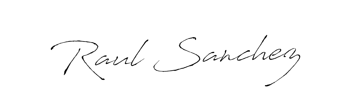 Use a signature maker to create a handwritten signature online. With this signature software, you can design (Antro_Vectra) your own signature for name Raul Sanchez. Raul Sanchez signature style 6 images and pictures png