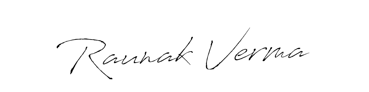 Antro_Vectra is a professional signature style that is perfect for those who want to add a touch of class to their signature. It is also a great choice for those who want to make their signature more unique. Get Raunak Verma name to fancy signature for free. Raunak Verma signature style 6 images and pictures png