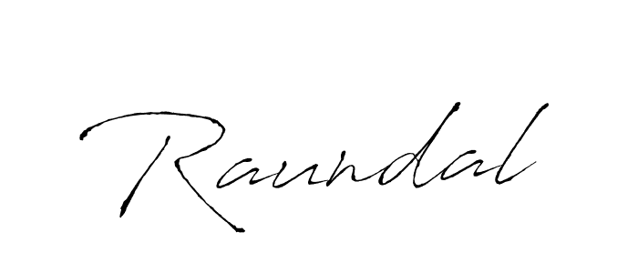 Antro_Vectra is a professional signature style that is perfect for those who want to add a touch of class to their signature. It is also a great choice for those who want to make their signature more unique. Get Raundal name to fancy signature for free. Raundal signature style 6 images and pictures png