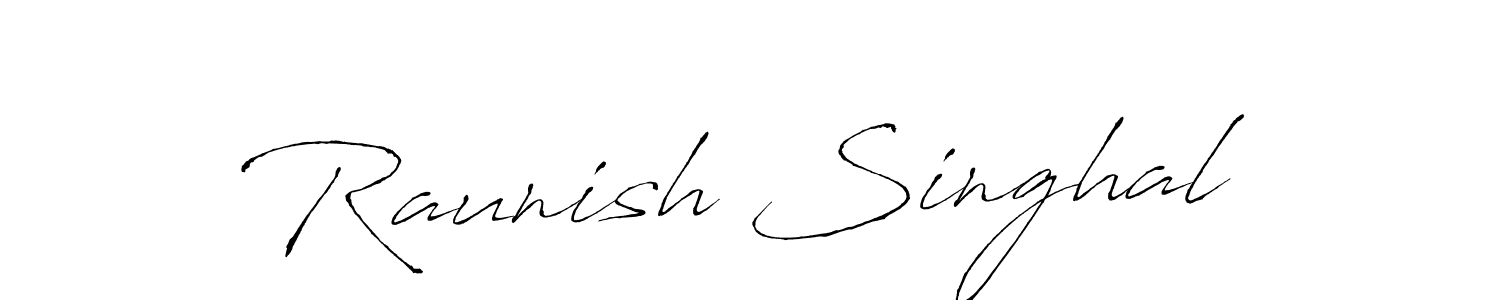 Make a beautiful signature design for name Raunish Singhal. Use this online signature maker to create a handwritten signature for free. Raunish Singhal signature style 6 images and pictures png