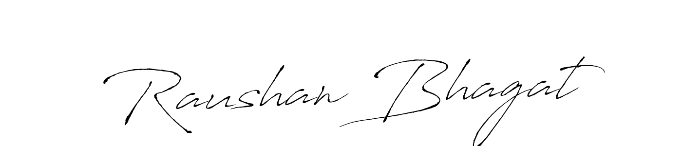 Also we have Raushan Bhagat name is the best signature style. Create professional handwritten signature collection using Antro_Vectra autograph style. Raushan Bhagat signature style 6 images and pictures png