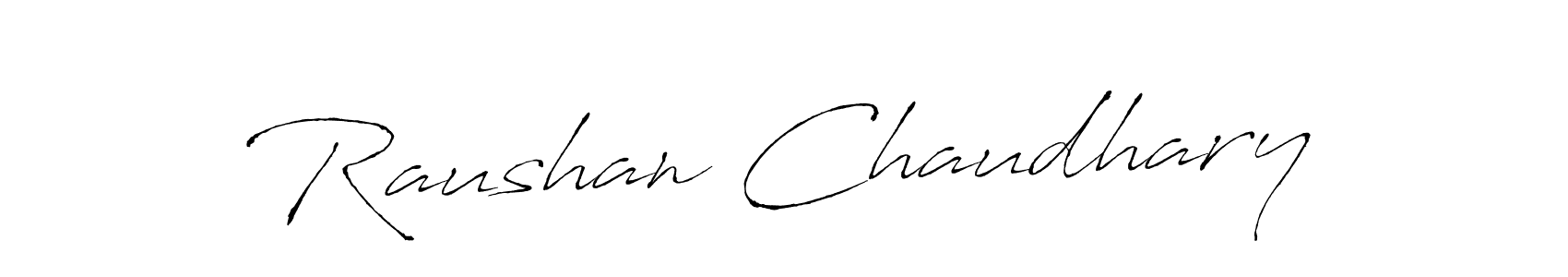 How to make Raushan Chaudhary signature? Antro_Vectra is a professional autograph style. Create handwritten signature for Raushan Chaudhary name. Raushan Chaudhary signature style 6 images and pictures png