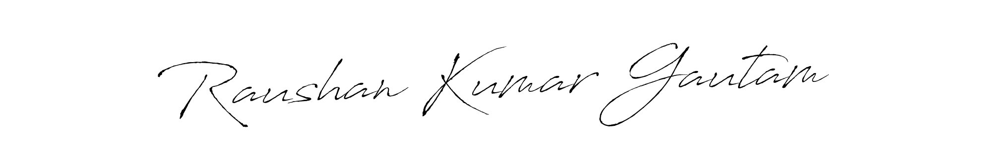 Design your own signature with our free online signature maker. With this signature software, you can create a handwritten (Antro_Vectra) signature for name Raushan Kumar Gautam. Raushan Kumar Gautam signature style 6 images and pictures png