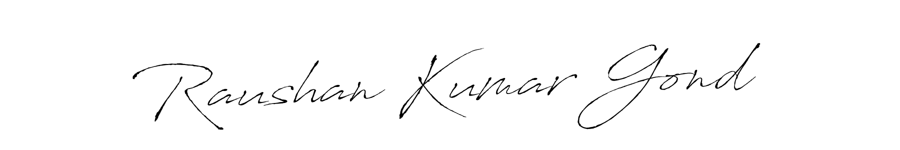 Also we have Raushan Kumar Gond name is the best signature style. Create professional handwritten signature collection using Antro_Vectra autograph style. Raushan Kumar Gond signature style 6 images and pictures png