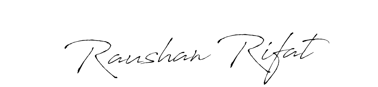 Design your own signature with our free online signature maker. With this signature software, you can create a handwritten (Antro_Vectra) signature for name Raushan Rifat. Raushan Rifat signature style 6 images and pictures png