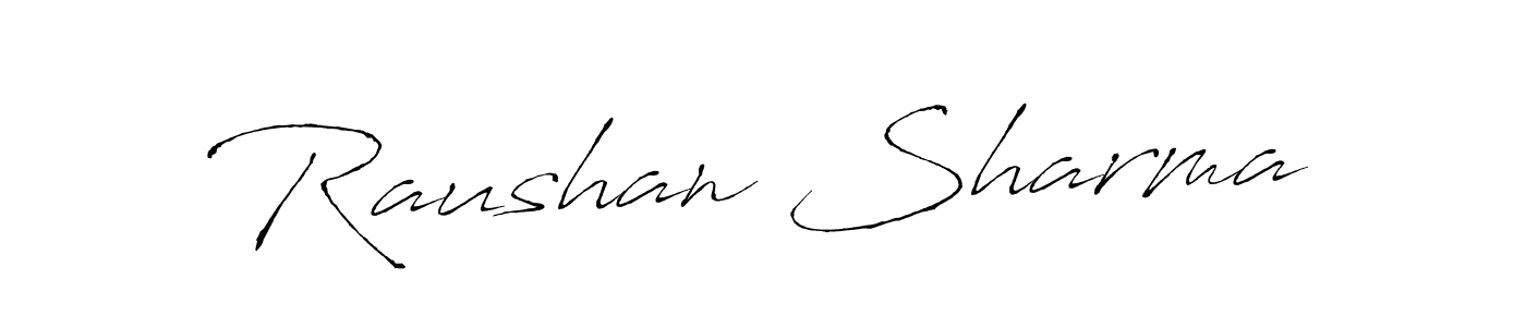 Raushan Sharma stylish signature style. Best Handwritten Sign (Antro_Vectra) for my name. Handwritten Signature Collection Ideas for my name Raushan Sharma. Raushan Sharma signature style 6 images and pictures png