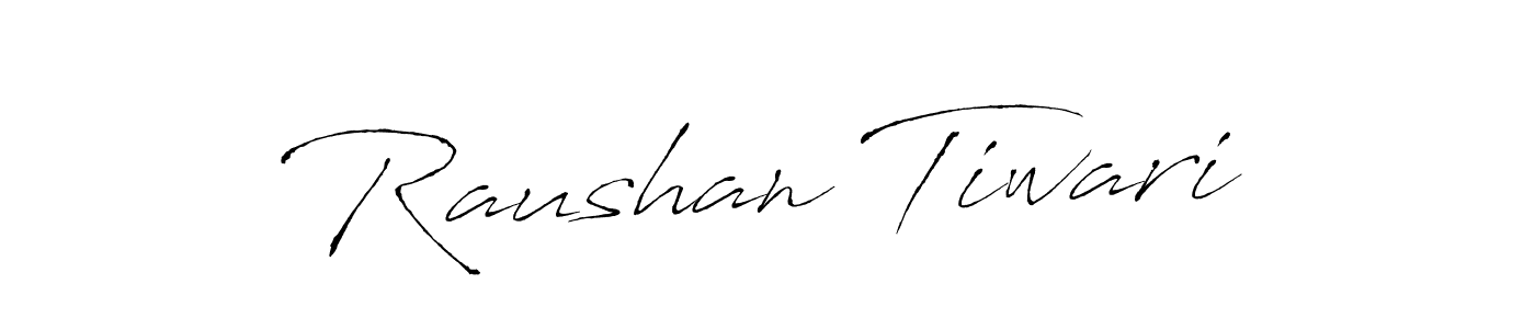 Design your own signature with our free online signature maker. With this signature software, you can create a handwritten (Antro_Vectra) signature for name Raushan Tiwari. Raushan Tiwari signature style 6 images and pictures png