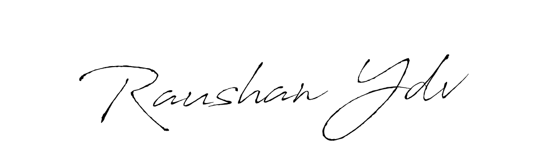 Design your own signature with our free online signature maker. With this signature software, you can create a handwritten (Antro_Vectra) signature for name Raushan Ydv. Raushan Ydv signature style 6 images and pictures png
