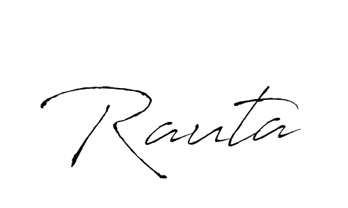 How to make Rauta signature? Antro_Vectra is a professional autograph style. Create handwritten signature for Rauta name. Rauta signature style 6 images and pictures png