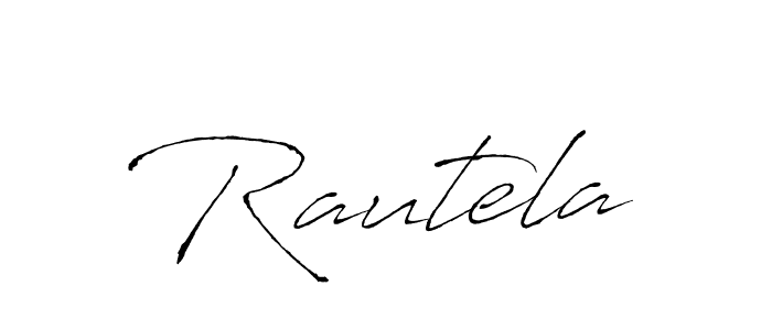 Design your own signature with our free online signature maker. With this signature software, you can create a handwritten (Antro_Vectra) signature for name Rautela. Rautela signature style 6 images and pictures png