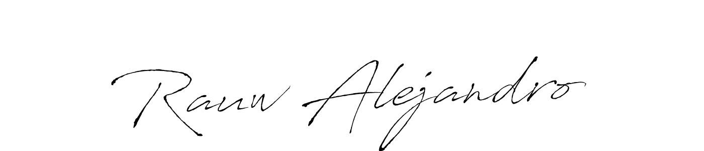 How to make Rauw Alejandro name signature. Use Antro_Vectra style for creating short signs online. This is the latest handwritten sign. Rauw Alejandro signature style 6 images and pictures png