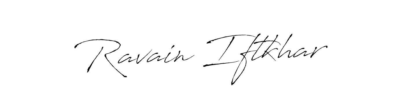 Create a beautiful signature design for name Ravain Iftkhar. With this signature (Antro_Vectra) fonts, you can make a handwritten signature for free. Ravain Iftkhar signature style 6 images and pictures png