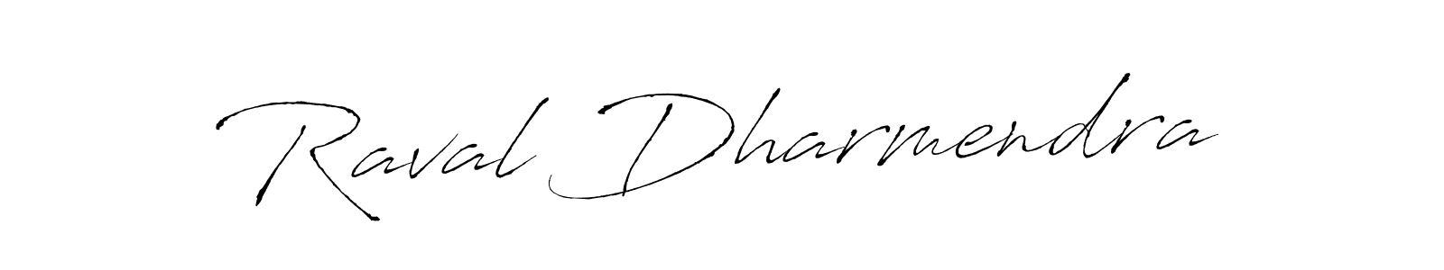 Antro_Vectra is a professional signature style that is perfect for those who want to add a touch of class to their signature. It is also a great choice for those who want to make their signature more unique. Get Raval Dharmendra name to fancy signature for free. Raval Dharmendra signature style 6 images and pictures png