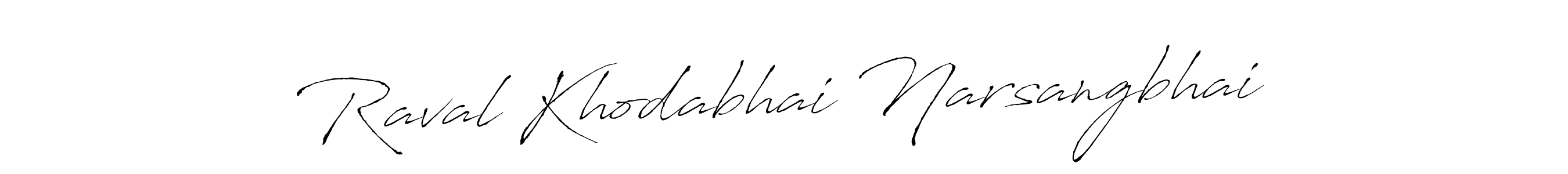 Use a signature maker to create a handwritten signature online. With this signature software, you can design (Antro_Vectra) your own signature for name Raval Khodabhai Narsangbhai. Raval Khodabhai Narsangbhai signature style 6 images and pictures png