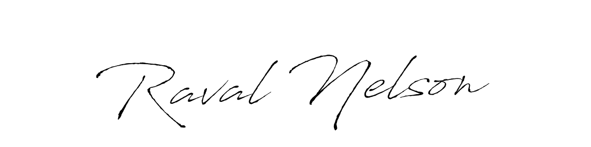 Antro_Vectra is a professional signature style that is perfect for those who want to add a touch of class to their signature. It is also a great choice for those who want to make their signature more unique. Get Raval Nelson name to fancy signature for free. Raval Nelson signature style 6 images and pictures png