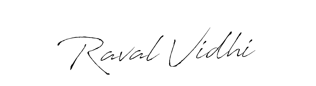You should practise on your own different ways (Antro_Vectra) to write your name (Raval Vidhi) in signature. don't let someone else do it for you. Raval Vidhi signature style 6 images and pictures png