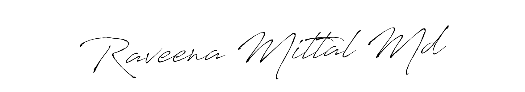 How to make Raveena Mittal Md signature? Antro_Vectra is a professional autograph style. Create handwritten signature for Raveena Mittal Md name. Raveena Mittal Md signature style 6 images and pictures png