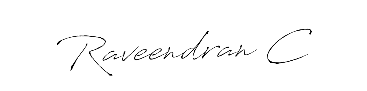 Raveendran C stylish signature style. Best Handwritten Sign (Antro_Vectra) for my name. Handwritten Signature Collection Ideas for my name Raveendran C. Raveendran C signature style 6 images and pictures png